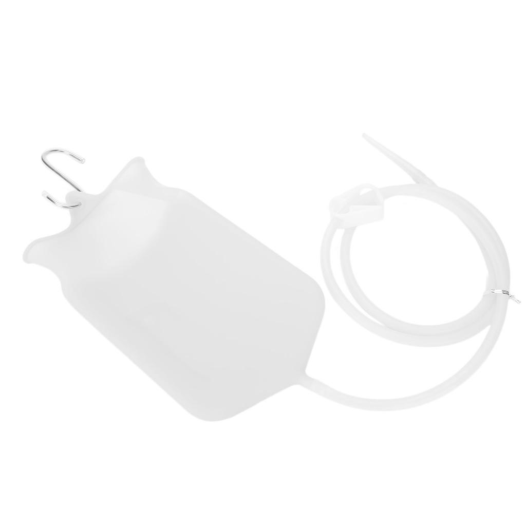 2L Silicone Rubber Enema Bag 160cm Hose Tips Set Kit for Coffee Water Colon Cleansing