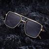 Box Sunglasses Men'S Retro Sunglasses Men'S Punk Metal Full Frame Glasses Shades
