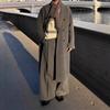 Men's Mid-Length British Wool Coat - Autumn/Winter, Thick Korean-Style Over-the-Knee Trench