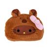 Japanese Style Cat Plush Pencil Case - Cute Beaver Cartoon, Large Capacity Stationery Storage Bag