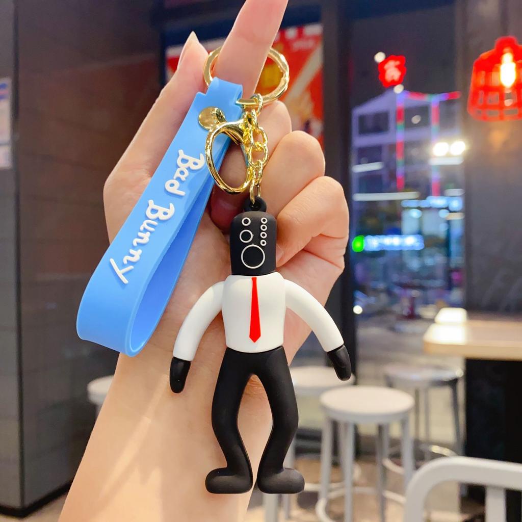 Toilet Person, Monitor Person, Three-dimensional Doll, Cartoon Car Keychain, Night Stall, Gift Pendant.