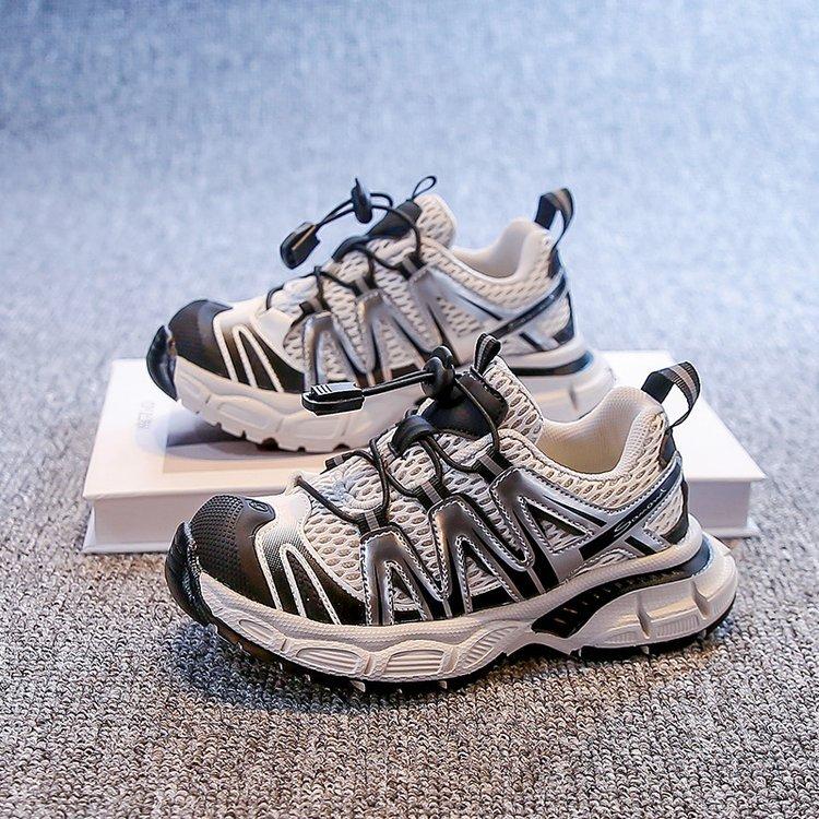 2025 new children's sports shoes spring and autumn boys casual shoes students running shoes dad shoes girls mesh shoes