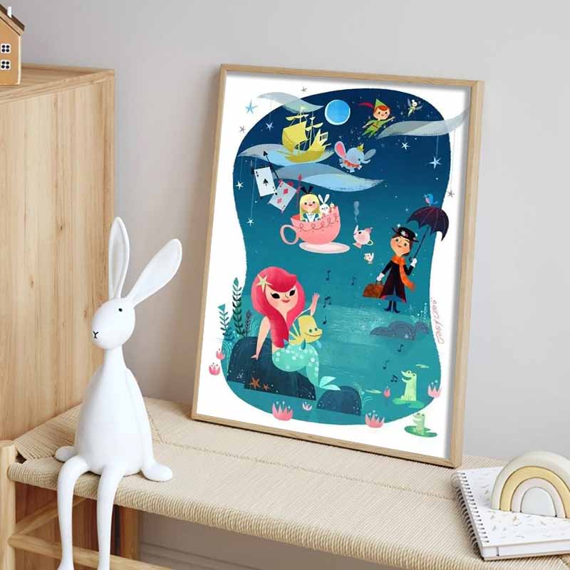 Disney Diamond Painting Collection of Disney Classics Modern Illustration Art Cartoon Diamond Painting Full Diamond Cross Stitch DIY Gifts Home Decor