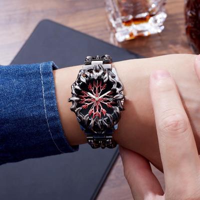 Men Fashion Alien Claw Retro Y2K Watches Unique Dial Design Stainless Steel Waterproof Calendar Quartz Wristwatch Men's Watches