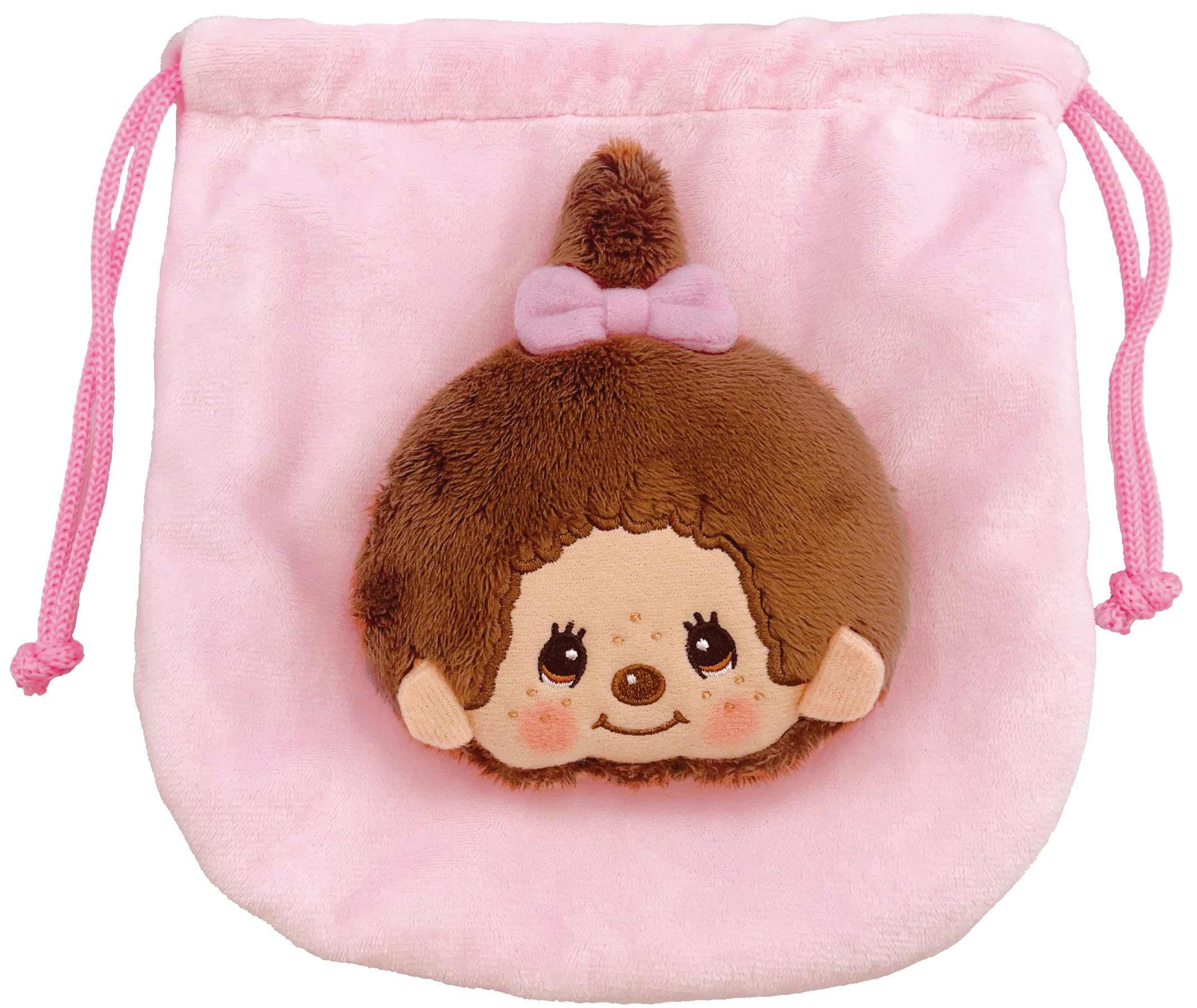 

Unic Mascot Drawstring W175 x H190 x Monchhichi-chan Bag, Approx. D40mm, MC-0010GL