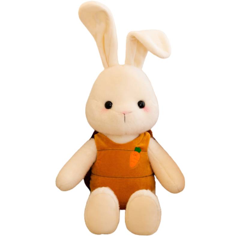 

Turtle Longhaired Cartoon Rabbit Plush Toy Stuffed Animal Doll Kid Girl Gift 23cm/9.06in помаранчевий