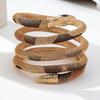 Stylish Retro Snake Necklace Multi Wear Option as Chokers Bracelet or Armband Adjustable Flexible Alloy Materials