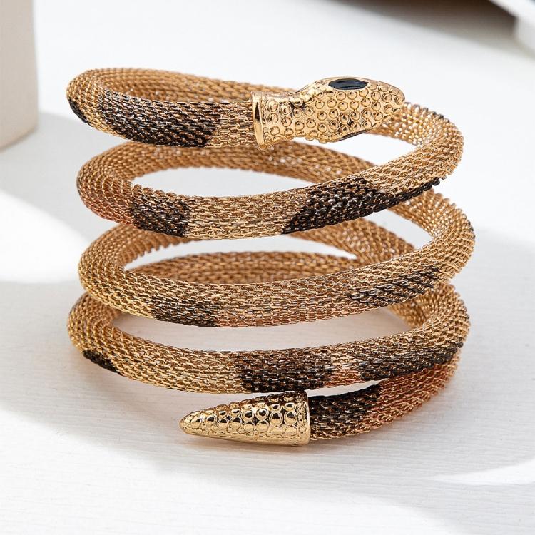 Stylish Retro Snake Necklace Multi Wear Option as Chokers Bracelet or Armband Adjustable Flexible Alloy Materials