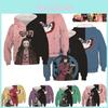 Anime Demon Slayer Kimetsu No Yaiba 3D Hoodie Mannen Vrouwen Pullover Top met Capuchon Zachte Ademende Stof