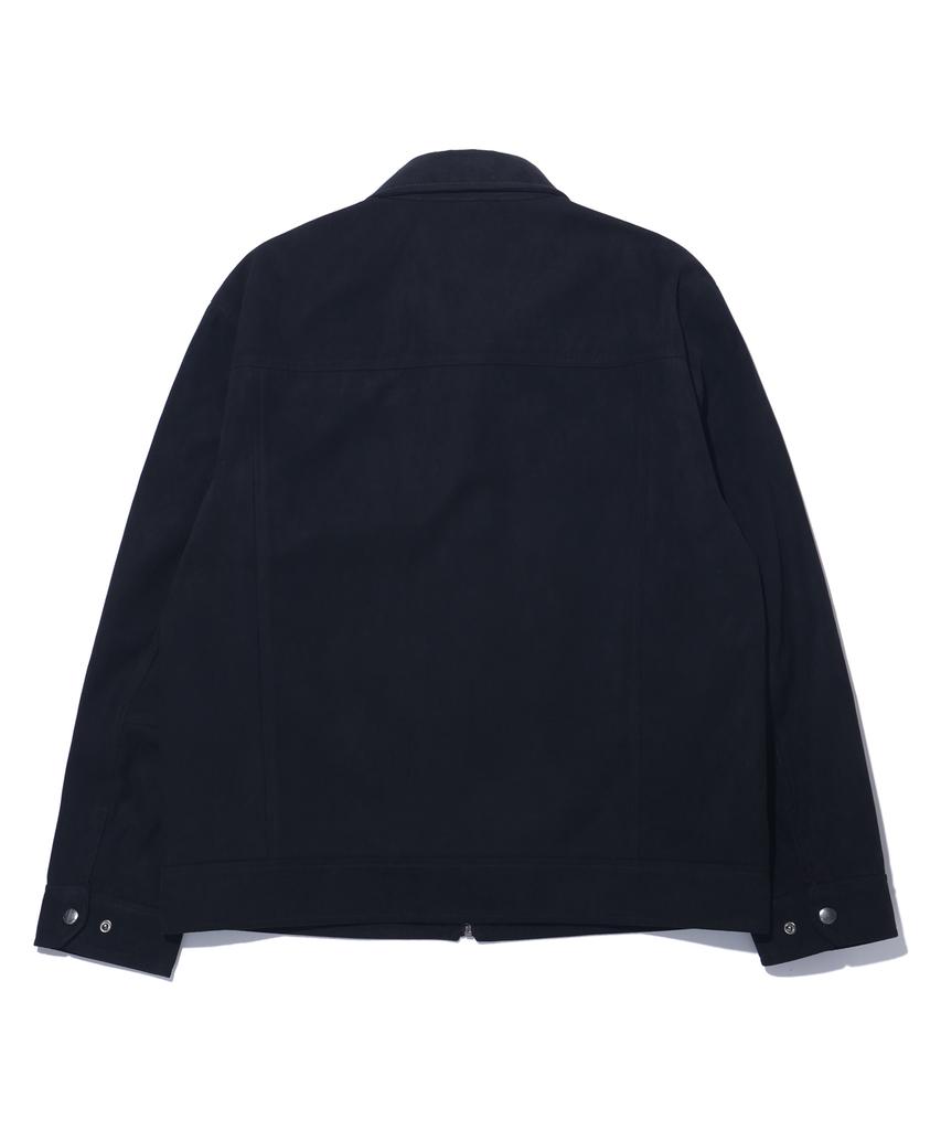 SIGNIFICANT Suede Standard Collar Jacket Lr1Ju006_Black