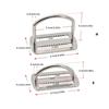 Scubas Diving Sidemount Webbings Strap Fixing Buckles Stainless Steel Knurled Buckles for Underwater Equipment