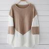 2026 Women's Autumn/Winter New Arrivals: Loose Patchwork Knitwear Sweater