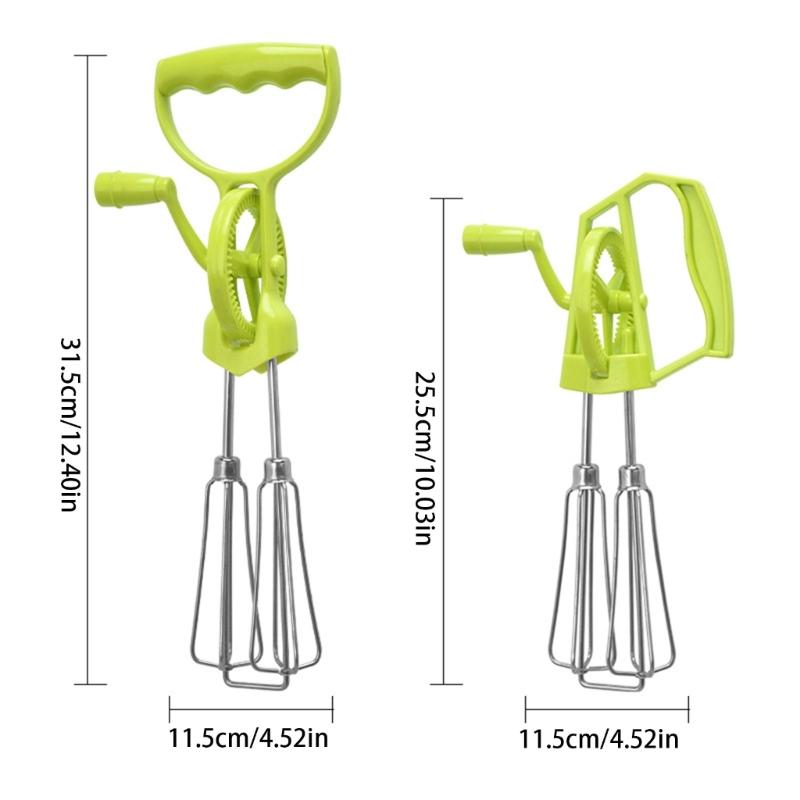Q1JB Rotating Balloon Wire Whisks Practical and Easy To Use Manual Eggs Beaters