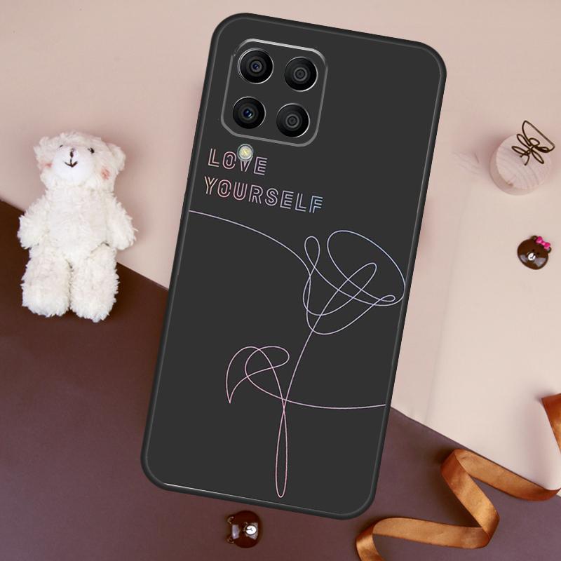 Love Yourself Flower Kpop Case For Samsung Galaxy M11 M31 M21 M53 M13 M32 M52 M15 M35 M55 M14 M34 M54 M06 M16 M36 M56