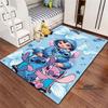 Tappeto Lilo & Stitch con Stampa Cartone Animato – Tappetino per Camera da Letto e Soggiorno / Tappeto Decorativo per Casa Antiscivolo di Grandi Dimensioni