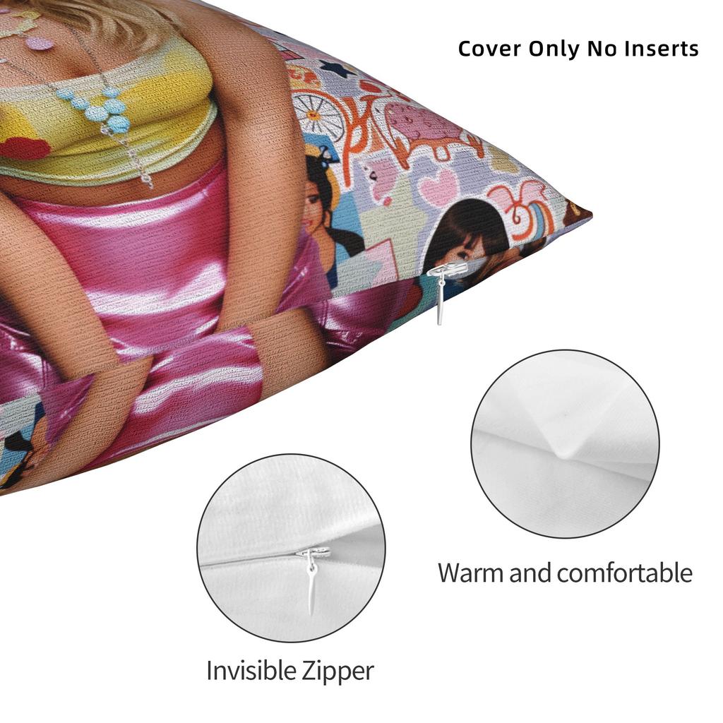 Singer B-Britneyy S-Pearss Pillow Case Design Pillow Cover Cute Funny Pillowcases For Office Car Home Decor