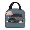 Austin Mini Cooper Insulated Lunch Bag for Women Kids Leakproof Food Boxes Thermal Lunch Box Tote