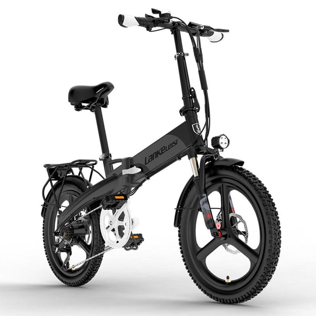 LANKELEISI G660 20-inch Foldable Urban Electric bicycle,500W48V12.8AH,Max Range 110 km,Max Load 120 Kg