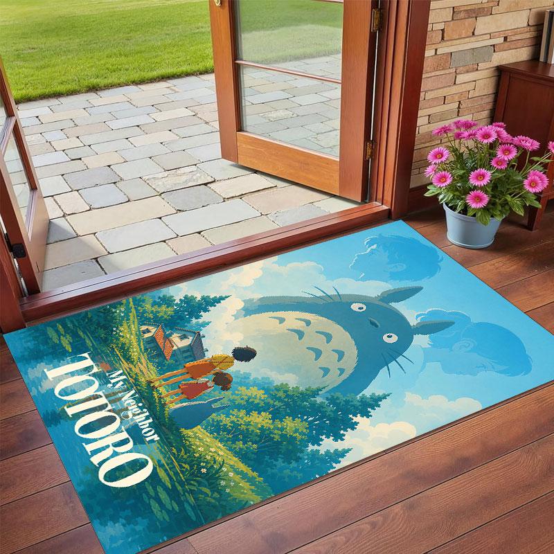Crystal Velvet Rug Soft Non Slip Indoor Floor Mat Home DecorMy Neighbor Totoro