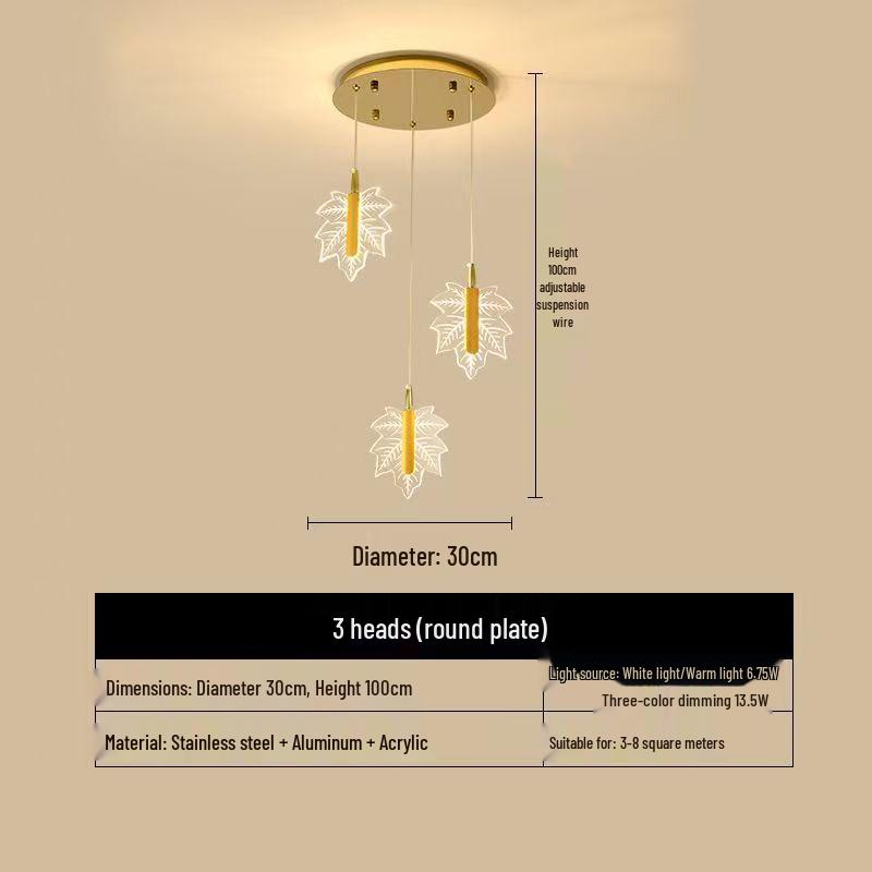 Nordic Loft Luxury Rotating Stairwell Pendant Light