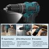 3 IN 1 Mini Electric Screwdriver Brushless Cordless Impact Drill 25+3 Torque Wireless Power Driver With 1/2pcs Li-Ion Battery