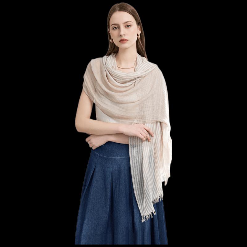 ELLE Striped Modal Scarf