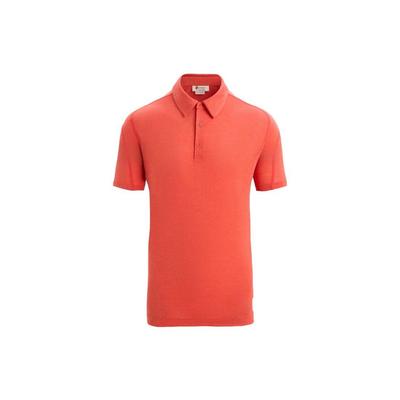 X Icebreaker Collaboration Solid Color Short Sleeve Polo Shirt Men Tops Orange A6J8N-DV2