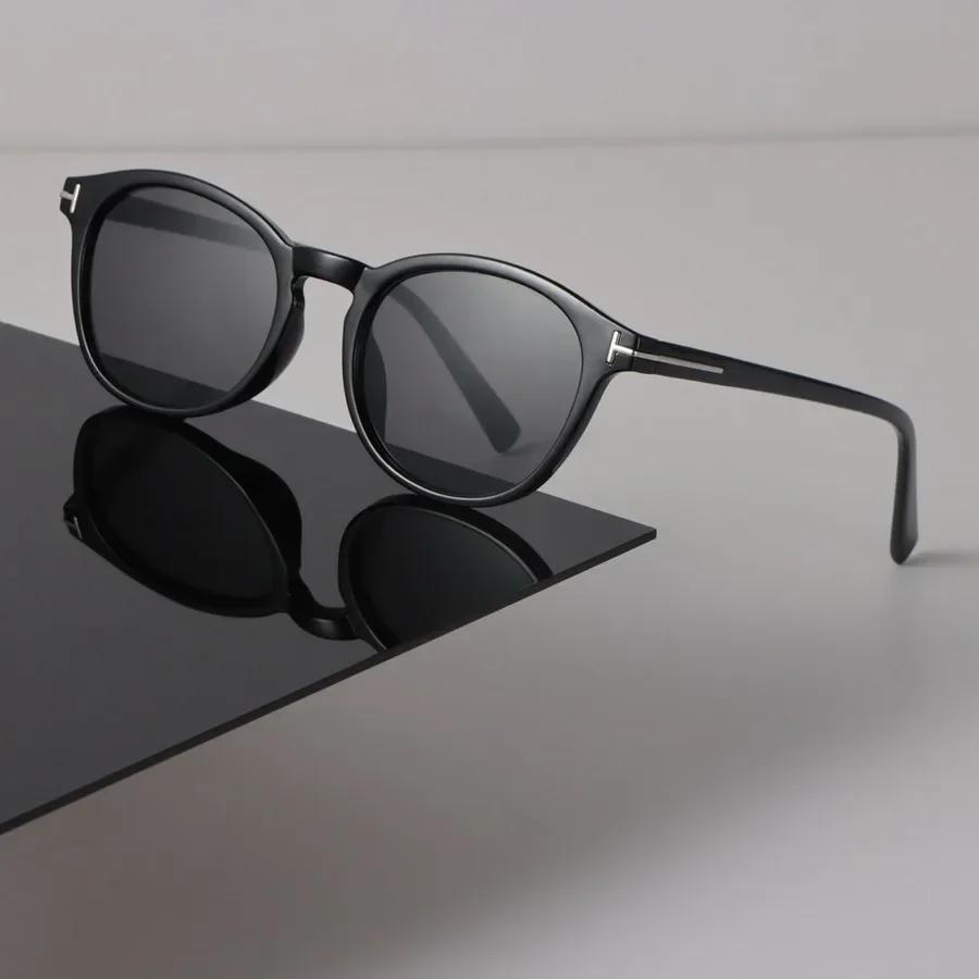 Luxury Round Sunglasses Women Men Cool Brand Designer Mirror Sun Glasses Female Male Black Colors