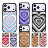 Latte Love Groovy Kaffee Herz Rosa Handyhülle Kompatibel mit IPhone 17 16 15 14 13 12 11Pro Max 17 Air Hülle