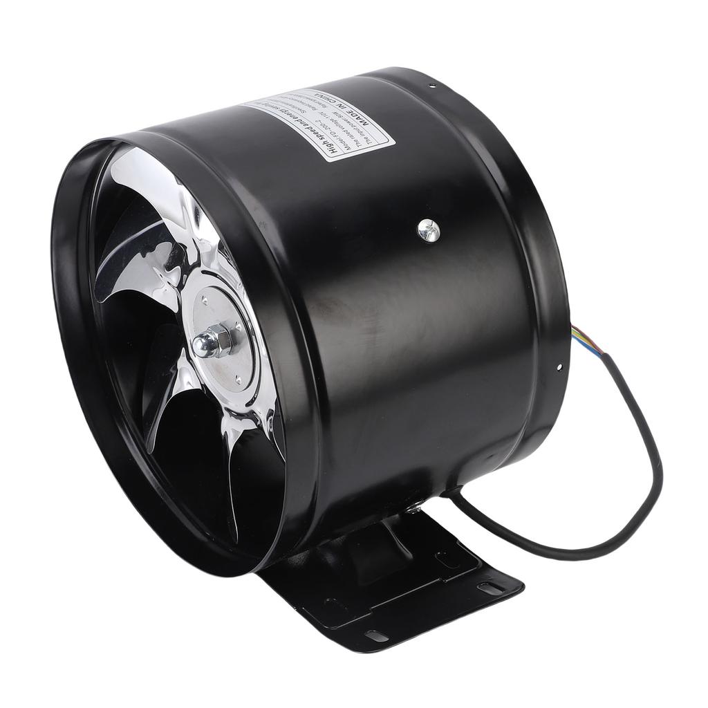 Portable Range Hood 8in Strong Wind Low Noise Cooking Exhaust Fan with Base for Indoor Hot Pot RV Kitchen Black