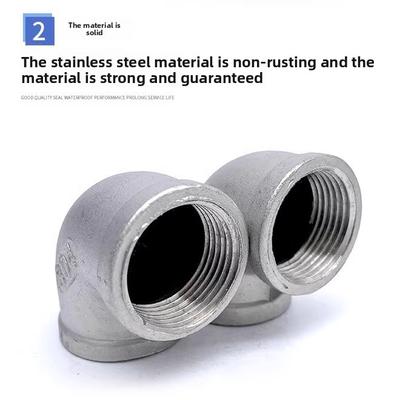 304 Paslanmaz Çelik İçten Dişli Dirsek Dişli Dik Açı 90 Derece İçten Dişli Bağlantı Su Borusu Aksesuarı