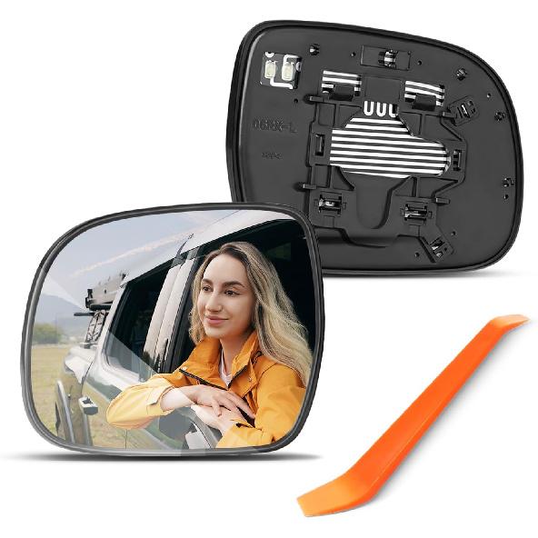 Driver Side Mirror Replacement for Lexus RX330 2004 2005 2006/RX350 2007 2008 2009/RX400h 2006-2009, Left Side Convex Mirror Glass with Backing Driver Side(LH)