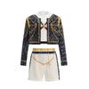 Girls Korean Star Costume 3PCS Set Jacket Shirt Shorts Dance Singer Performance Clothes for Halloween Birthday Party Role Play
