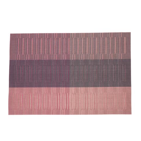 

PVC Placemat with Heat-Resistant Black Stripe Japanese Non-Slip Table Mat for Dining Kitchen Hotel Waterproof Oil-Proof Reusable Dining Mat for Plates E