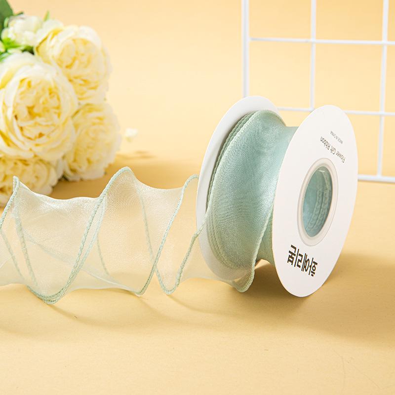 Valentine's Day Korean Fishtail Yarn Ribbon for DIY Flower Bouquets and Cake Decorations