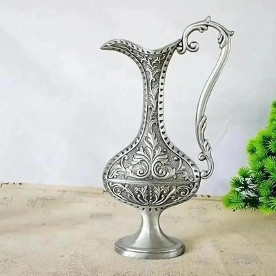 European Vintage Home Decoration Metal Vase Retro Art Craft Wedding Decor Tabletop Ornaments Flower Vases Antique Classic