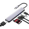 4K 7 In 1 USB C To HDMI Hub and PD Charging and Card Reader for MacBook Pro , Samsung Galaxy Series Etc