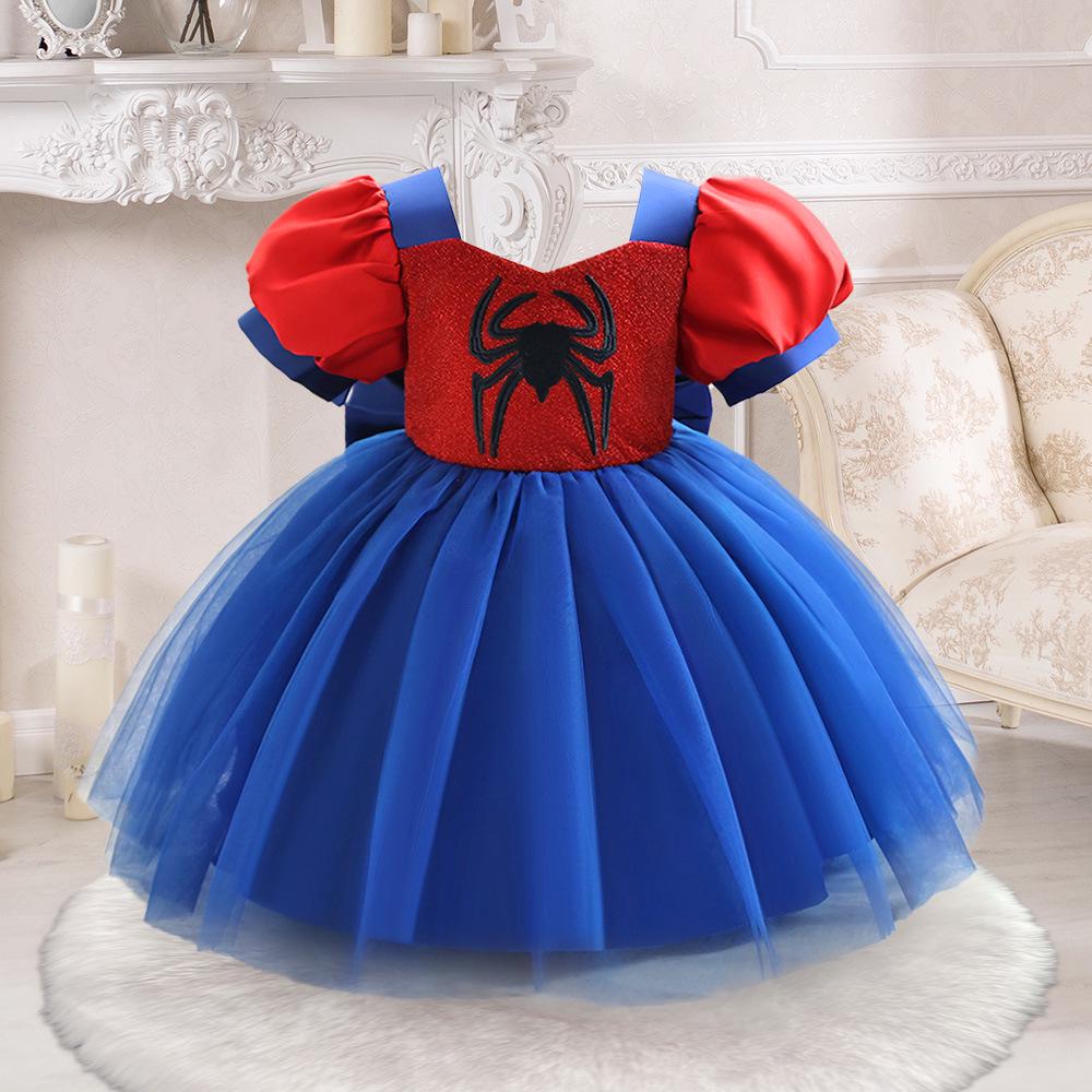 

Cross-Border Baby First Birthday Puff Sleeve Princess Dress 12-18 Months