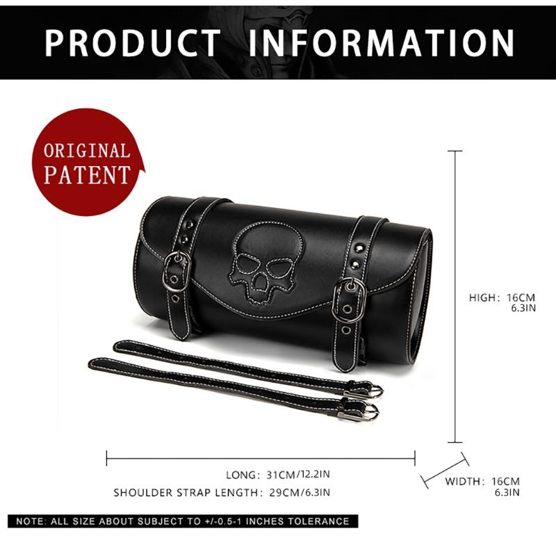 Motorbike Tool Bag Front Fork Handlebar Bag Storage Pouch Universal Front Bag Motorcycle Front Bag Vintage Saddlebag