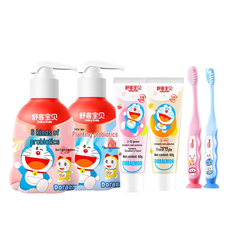Suke Baby Doraemon Kids Toothpaste & Toothbrush Set (2-12 Years)