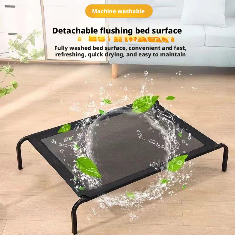 Pet camp bed, universal in all seasons, removable and washable kennel dog bed, moisture-proof off the ground, large dog pet nest dog bed
