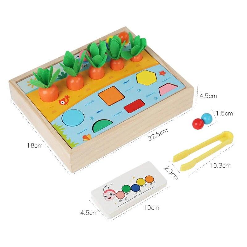 Wooden Shape Puzzle Preschool Cognitive Toy Early Learning Sorter Game Shape Sorter Puzzle for Children Kids Girls Boys Toddlers