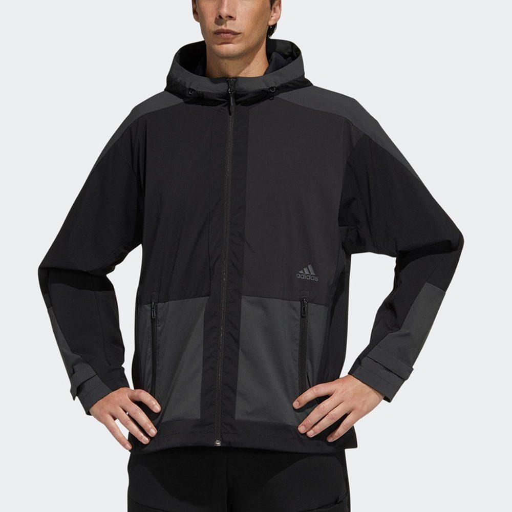 adidas Jackets Men's Black Hooded Moderate Other H40220