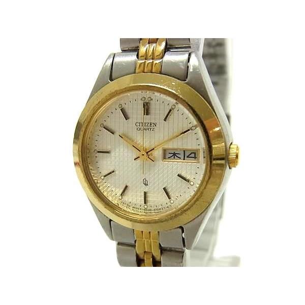 Good Condition CITIZEN Citizen 6000-S96427 SS Quartz Waterproof Watch Silver Series DM9949