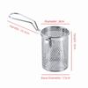 with Hook&Handle Hangable Colander Silver Hotpot Strainer Mesh New Deep Frying Basket  Kitchen