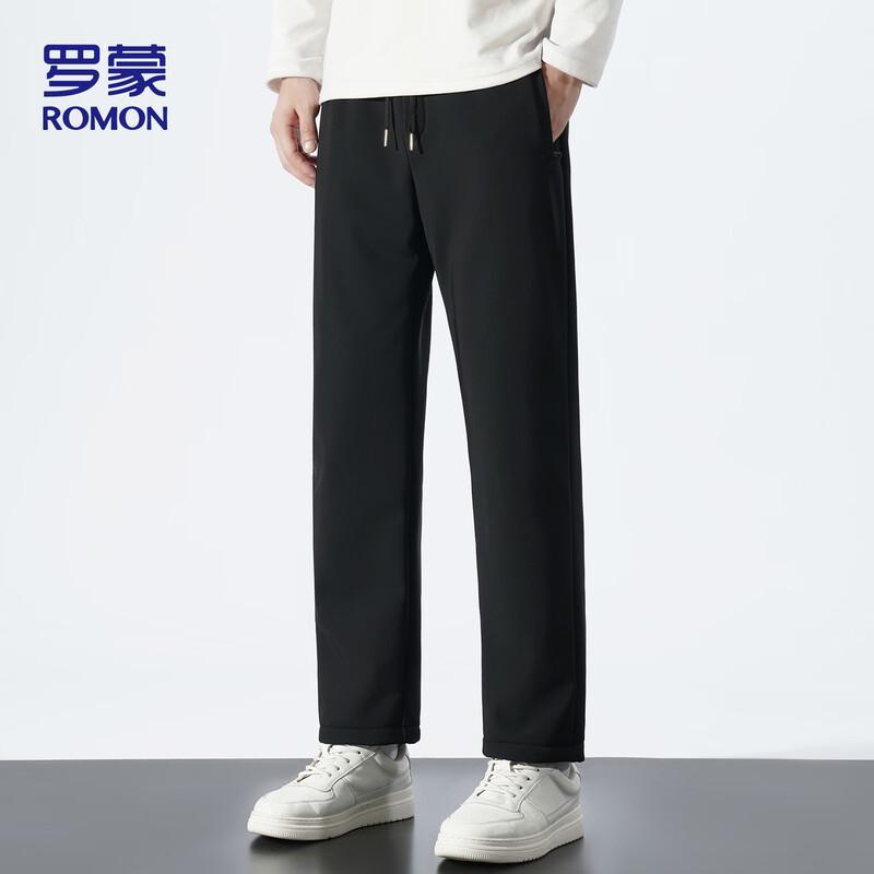 ROMON Men's Warm Fleece-Lined Casual Pants 802