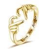 Ring Woman, Heart Love Lettering Ring, Fashion Daily Sweet Accessories