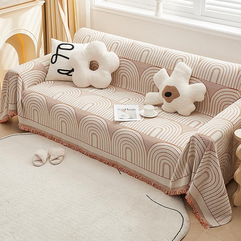 Chenille-Sofabezug, universeller Couch-Handtuch, staubdichter Sofakissenbezug, Anti-Katzen-Kratzschutzbezug, Sofadecke, Teppich
