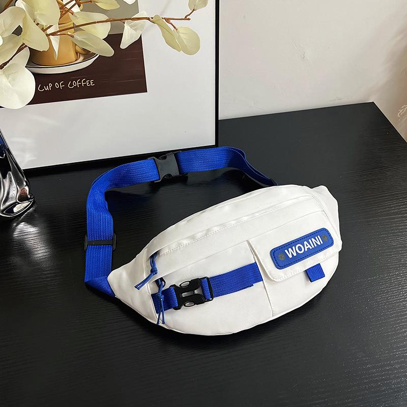 Casual and beautiful breast bag, male retro personality, street trend style, girl messenger bag, sports fanny pack.