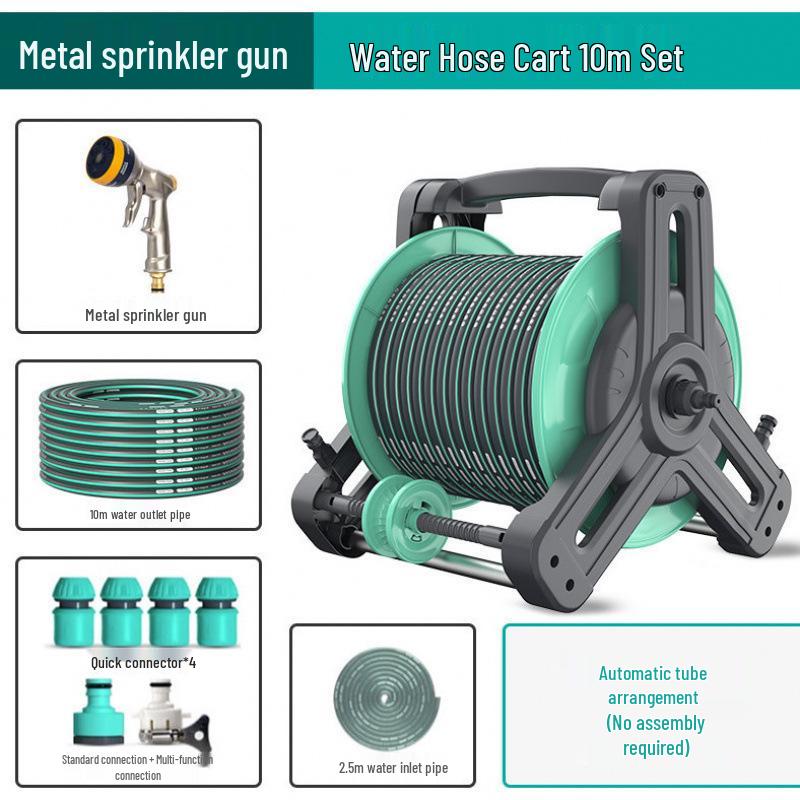 High-Pressure Car Wash Spray Head with Brush & Soft Hose